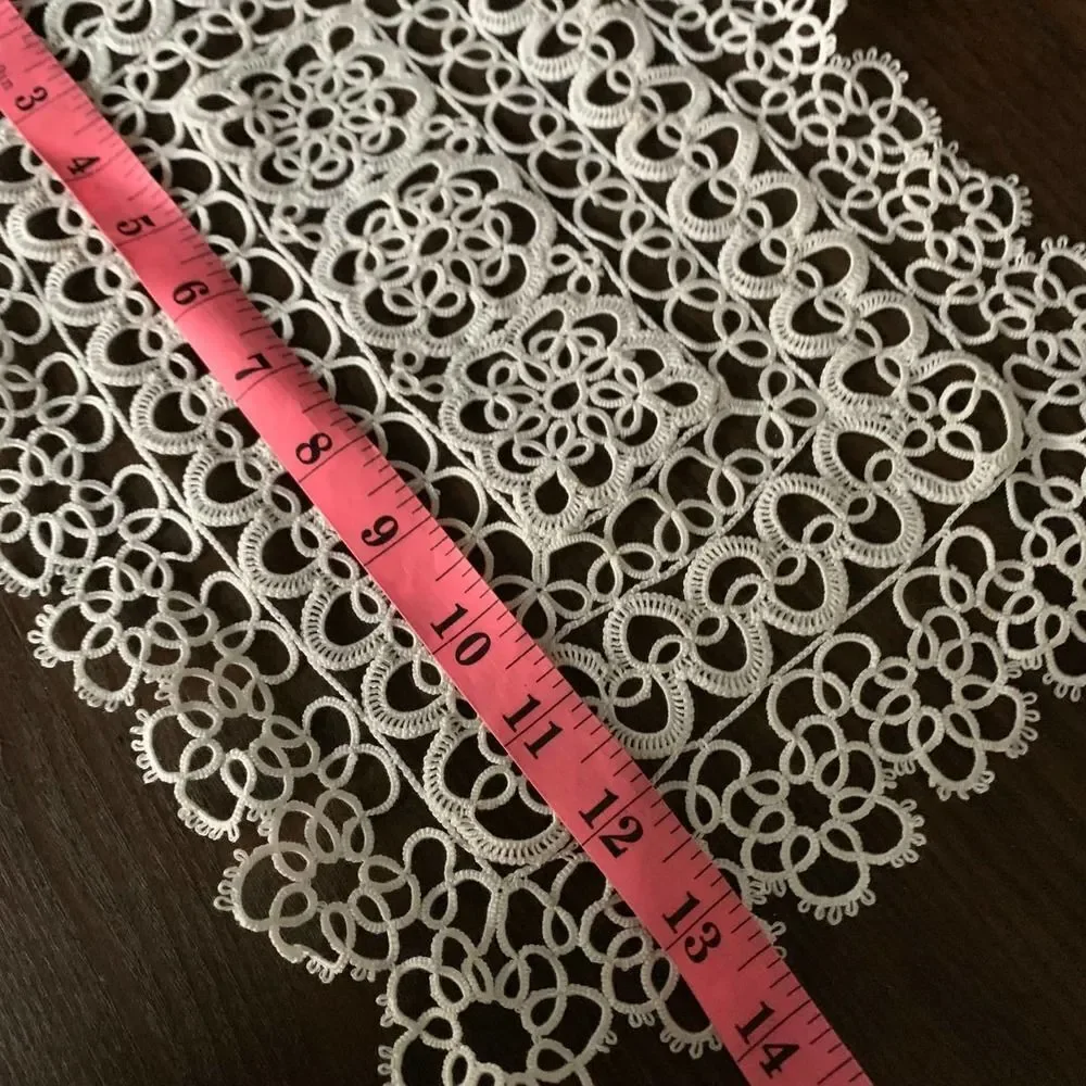 vintage crochet napkins white tablecloth